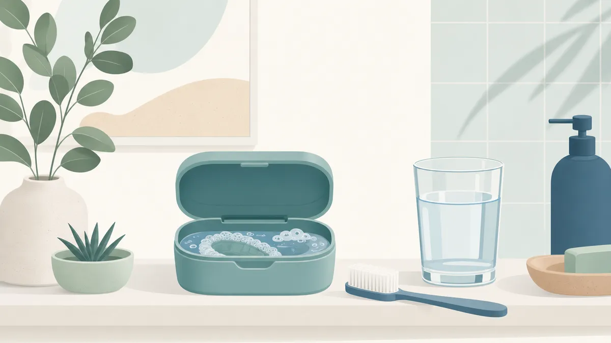 Illustration for dentures recovery